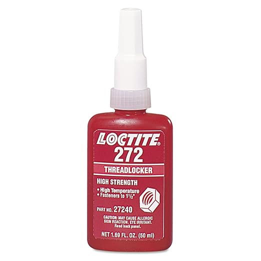 LOCTITE 272 Threadlocker, High Temp/High Strength - threadlocker 50 ml bottle 272 high temp