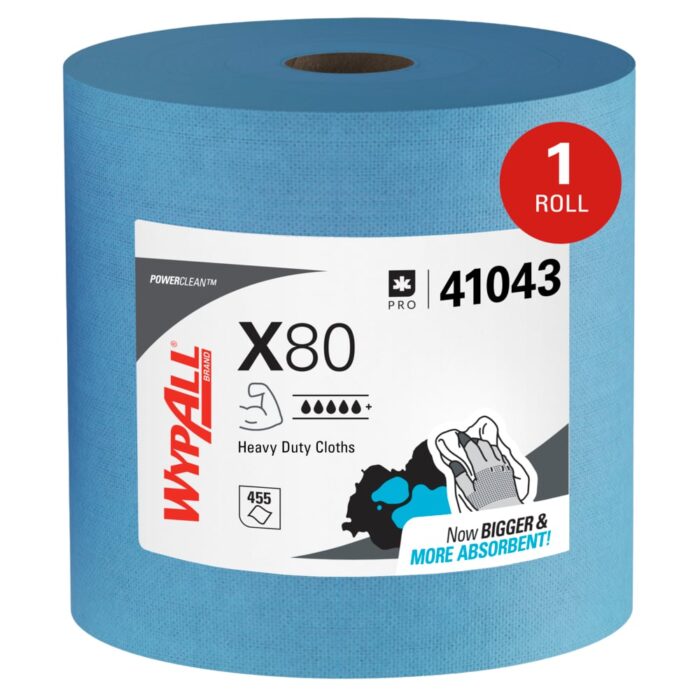 WypAll PowerClean X80 Heavy Duty Cloths 41043